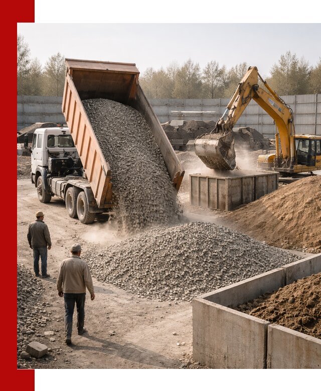 Доставка нерудных материалов с погрузкой и разгрузкой в Канаше