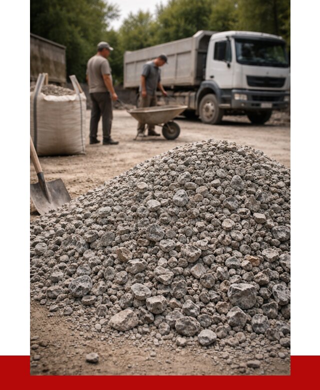 Гранитный щебень фракция 20-40 в Канаше от 3287 руб. ПРОНЕРУДКна