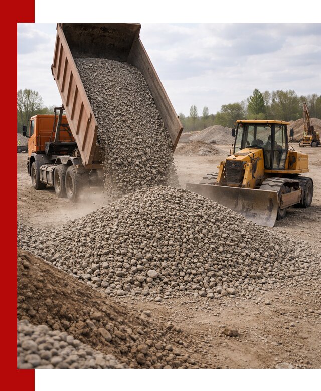Доставка гравийного щебня фракции 40-70 в Канаше