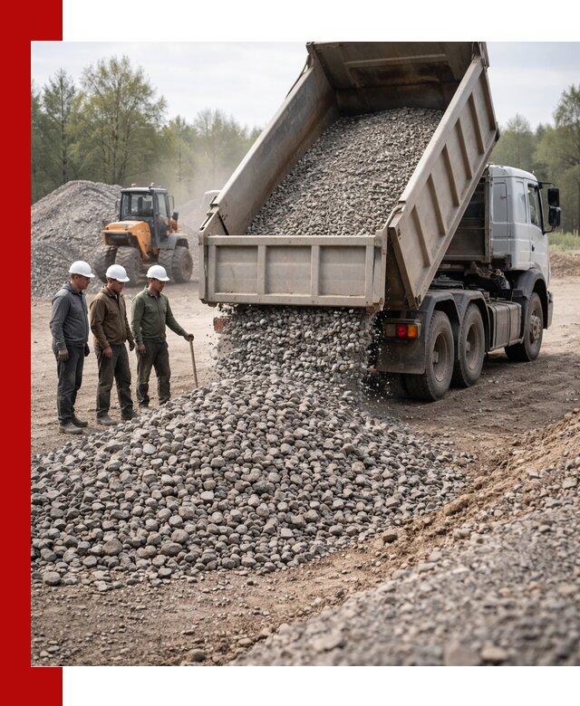Доставка гравийного щебня фракции 70-120 в Канаше