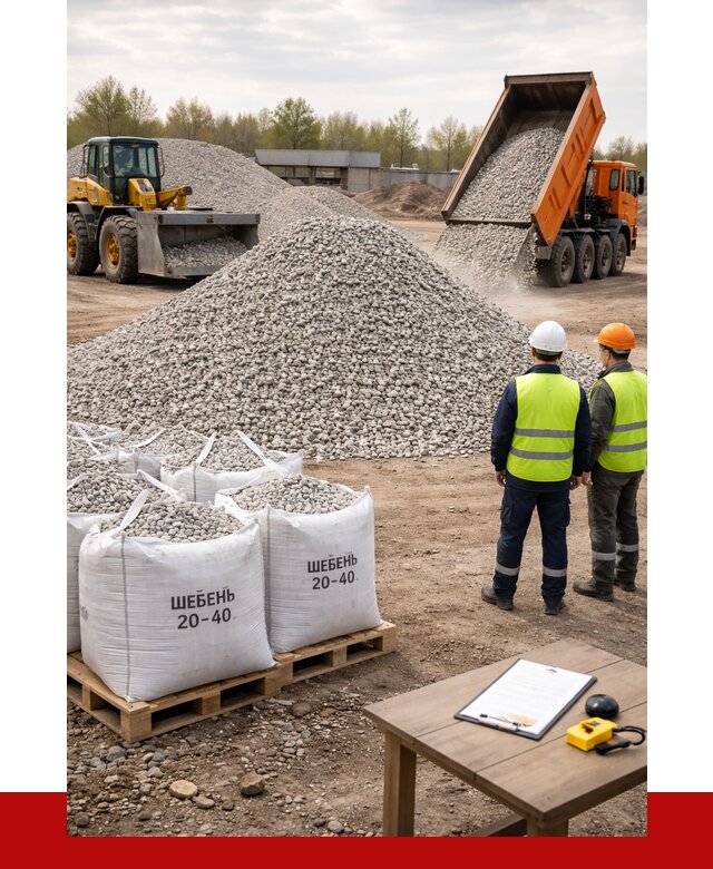 Известняковый щебень 20-40 в Канаше от 2157 р. ПРОНЕРУДКна