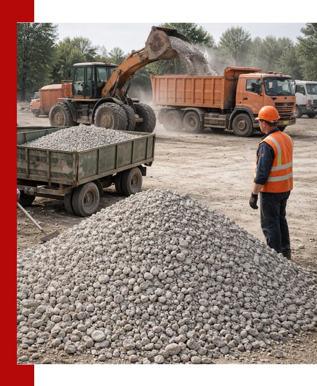 Доставка известнякового щебня фракция 20–40 в Канаше