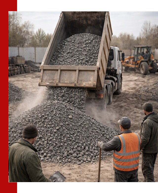 Доставка шлакового щебня в удобные сроки по выгодной цене в Канаше