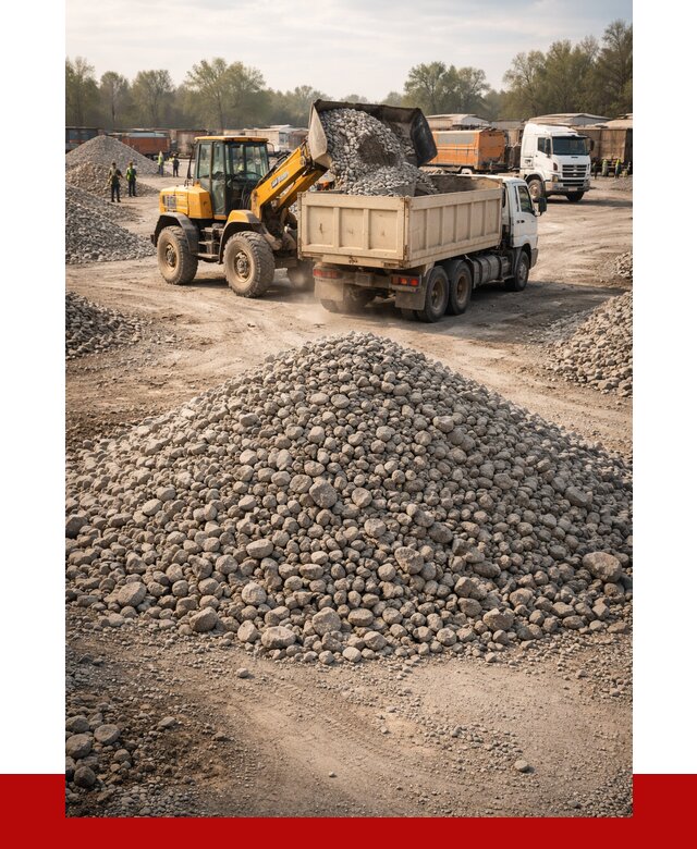 Вторичный щебень фракция 40-70 в Канаше от 1787 р, ПРОНЕРУДКна