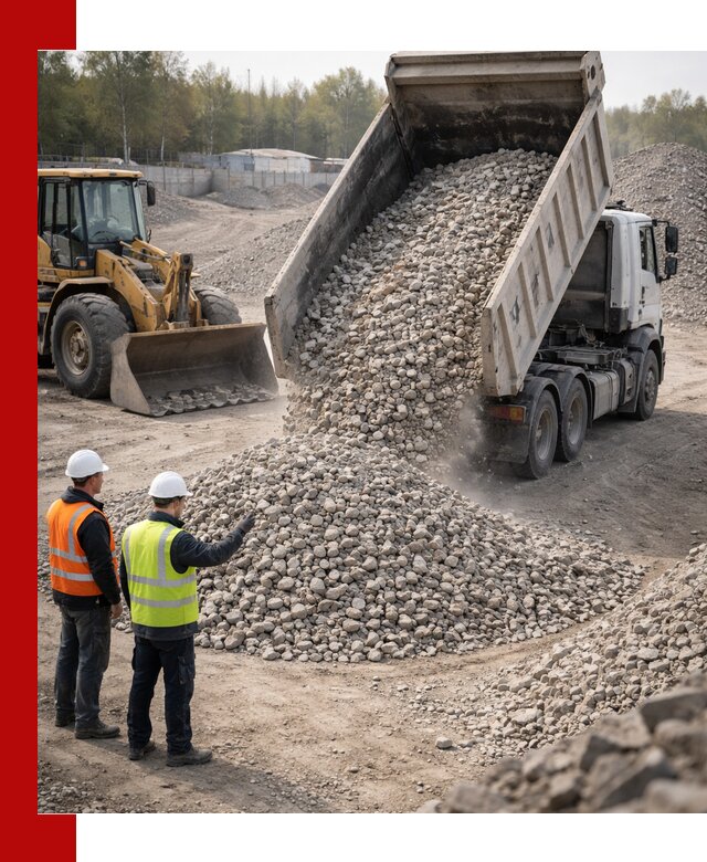 Вторичный щебень фракция 40–70 доставка в Канаше