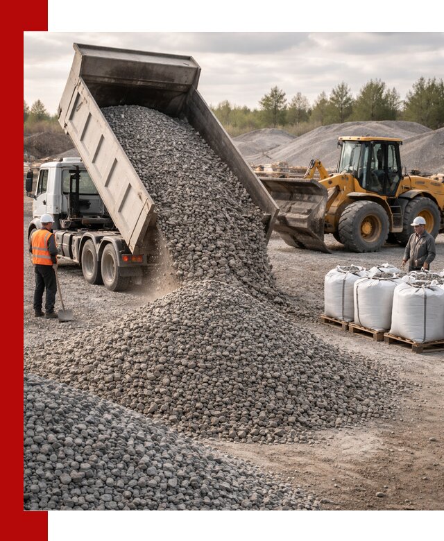 Бетонный щебень фракция 5–20 с доставкой в Канаше