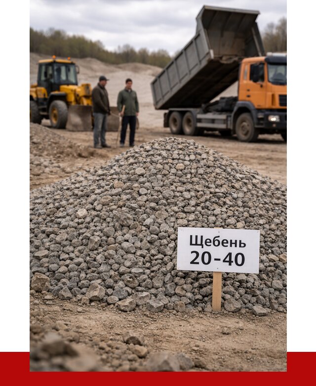 Бетонный щебень фракция 20-40 в Канаше от 2517 р. | ПРОНЕРУДКна