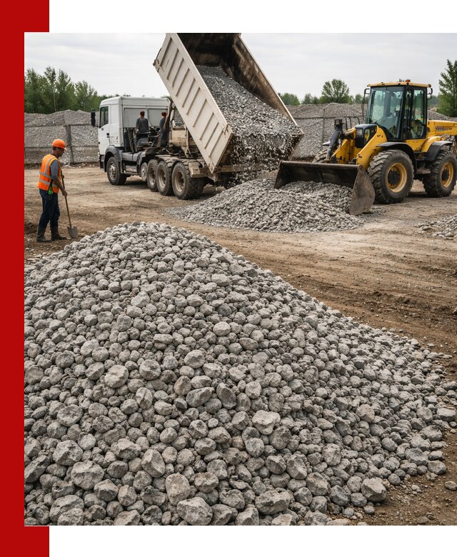 Доставка бетонного щебня фракции 40-70 в Канаше