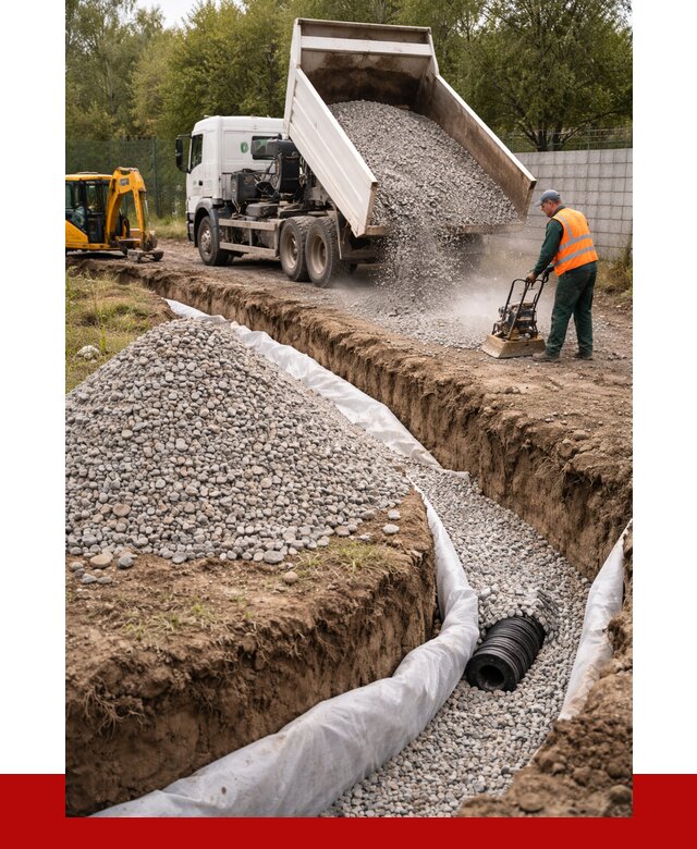 Щебень для дренажа в Канаше от 1900 р., ПРОНЕРУДКна доставка