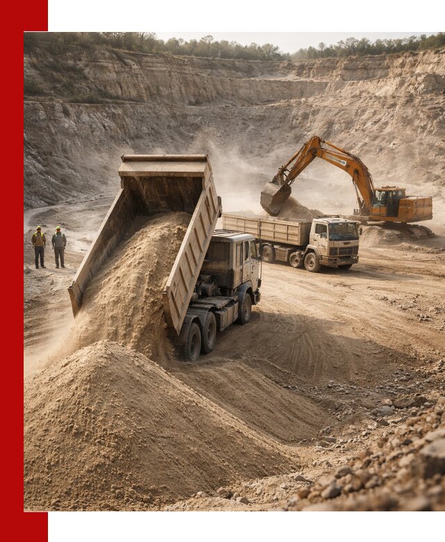 Карьерный песок навалом с доставкой в Канаше