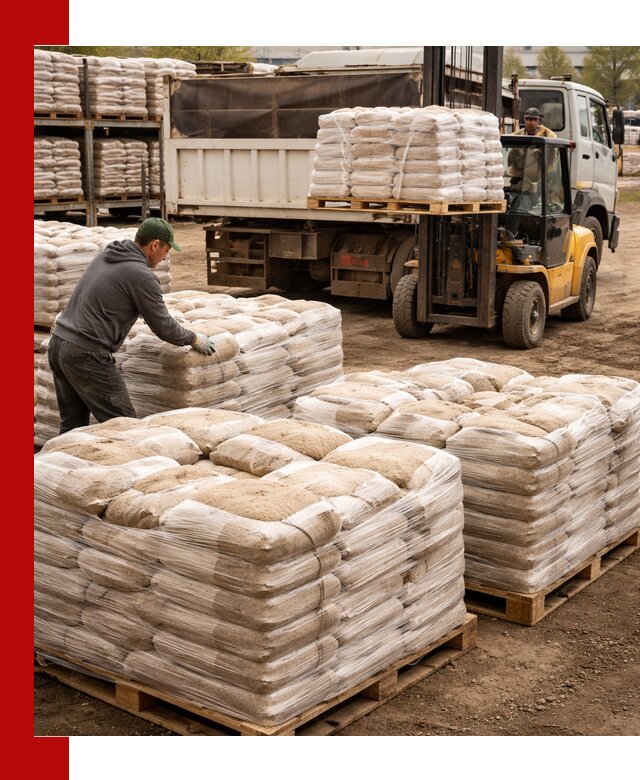 Карьерный песок в мешках с доставкой в Канаше