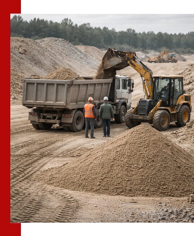 Карьерный среднезернистый песок с доставкой в Канаше