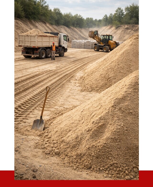 Карьерный песок мелкозернистый в Канаше от 9245 р. | ПРОНЕРУДКна