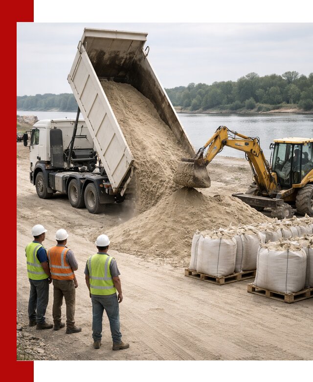 Доставка речного песка в Канаше самосвалами и погрузкой