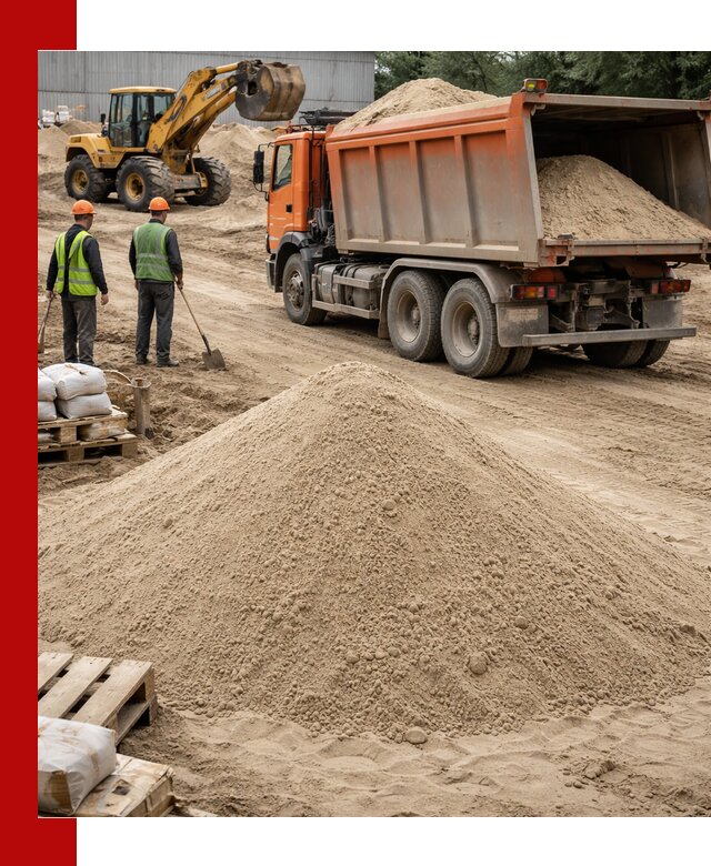 Доставка и продажа мытого речного песка в Канаше