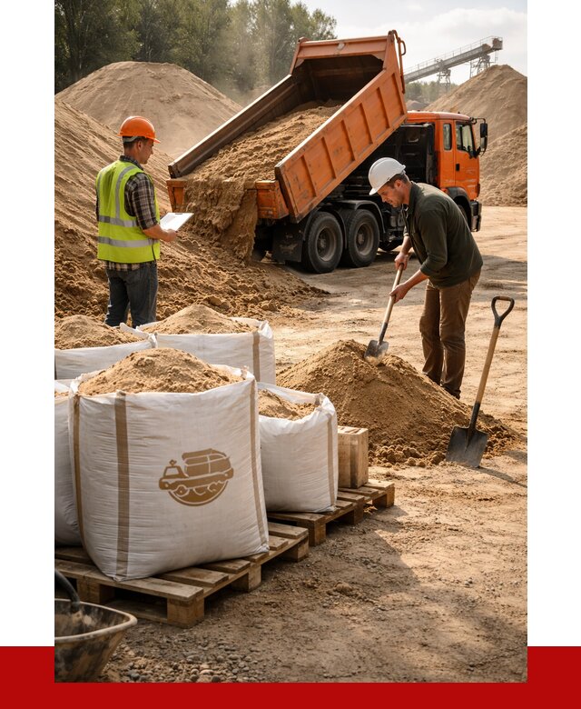 Строительный песок в Канаше от 2260 р. с доставкой, ПРОНЕРУДКна