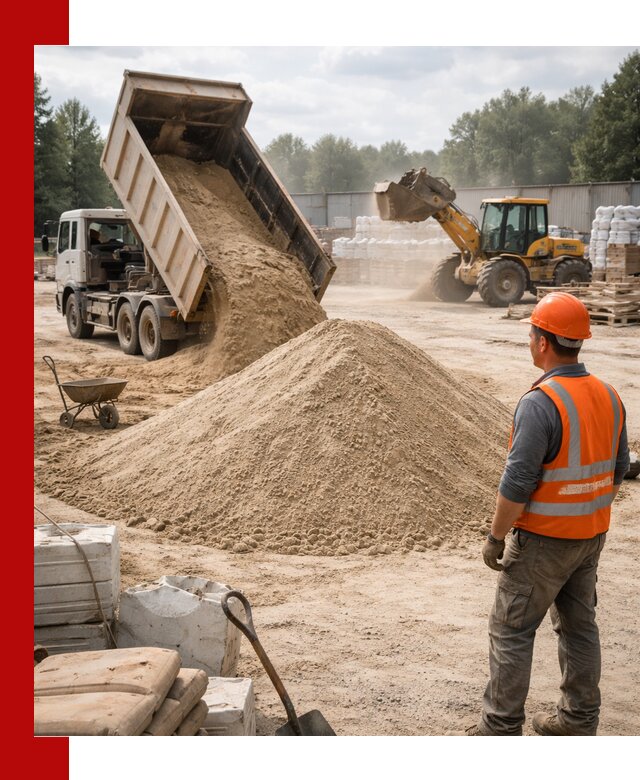 Доставка строительного песка с самосвалом в Канаше