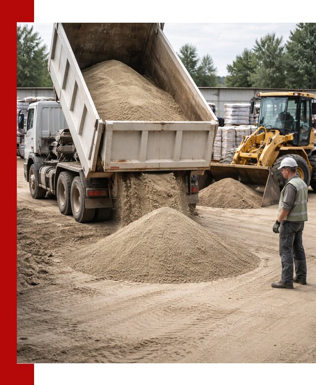 Поставка и доставка песка для бетона в Канаше
