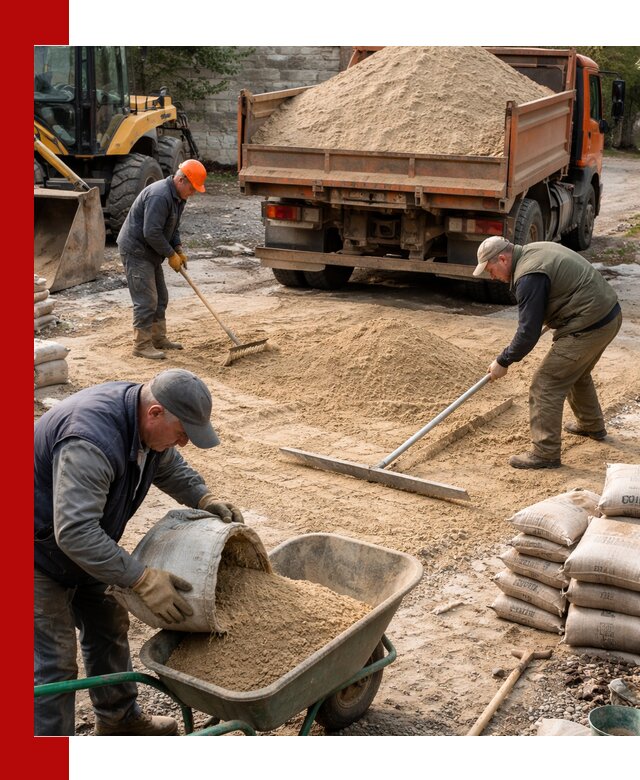 Поставка песка для стяжки в Канаше с быстрой доставкой