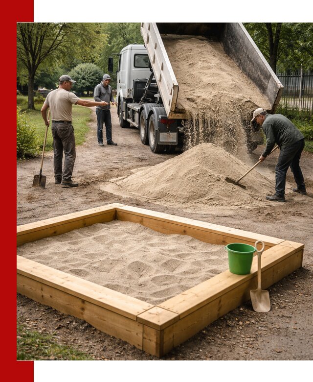 Песок для песочницы с доставкой в Канаше недорого и чистый