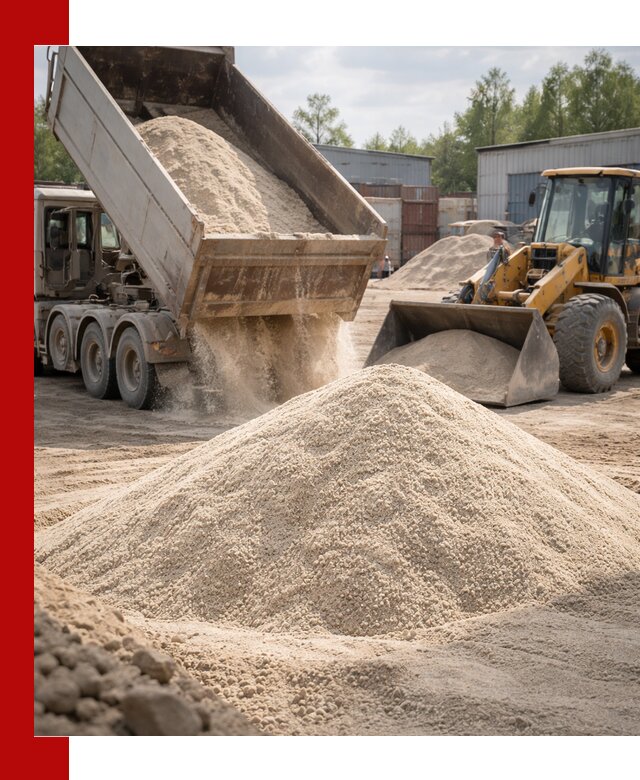 Кварцевый песок с доставкой в Канаше для строительных работ