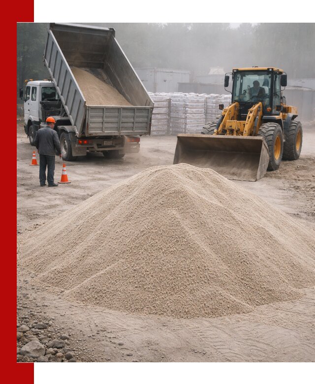 Кварцевый песок фракция 0–8 для стройработ в Канаше
