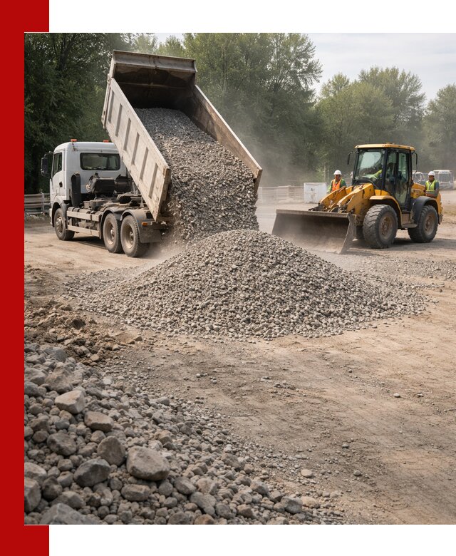 Гравий фракция 5–20 доставка в Канаше оптом и в розницу