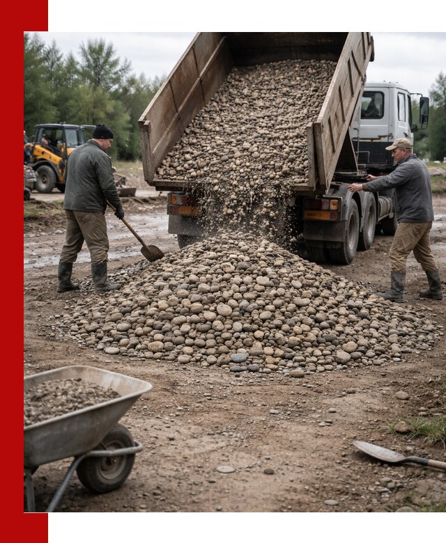 Доставка гальки речной оптом и в розницу в Канаше