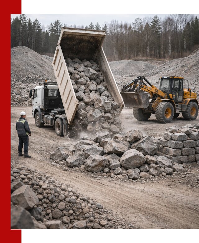 Доставка и продажа бутового гранитного камня в Канаше