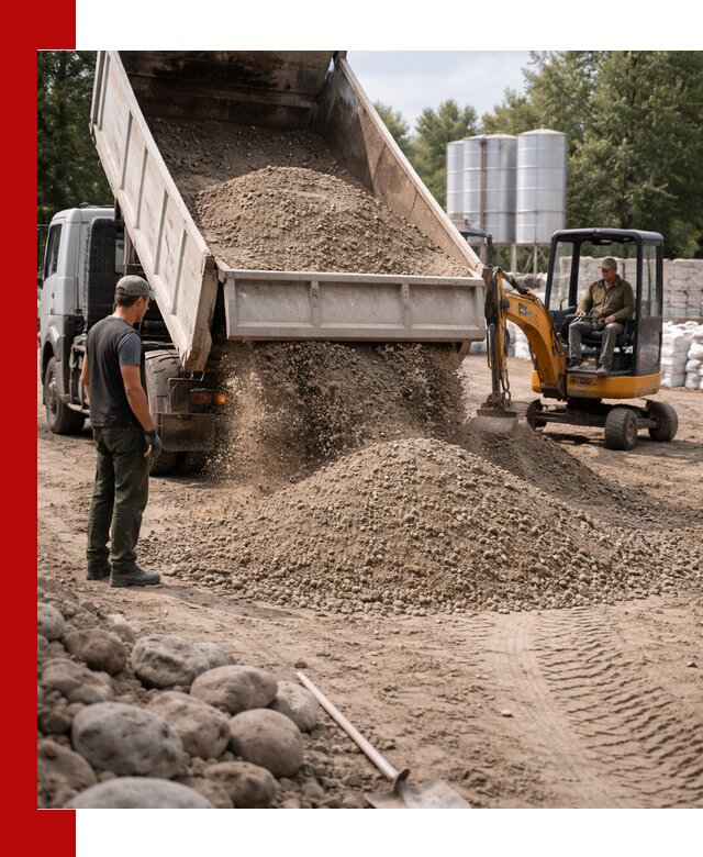 Доставка ПГС С3 в Канаше самосвалами и миксерами