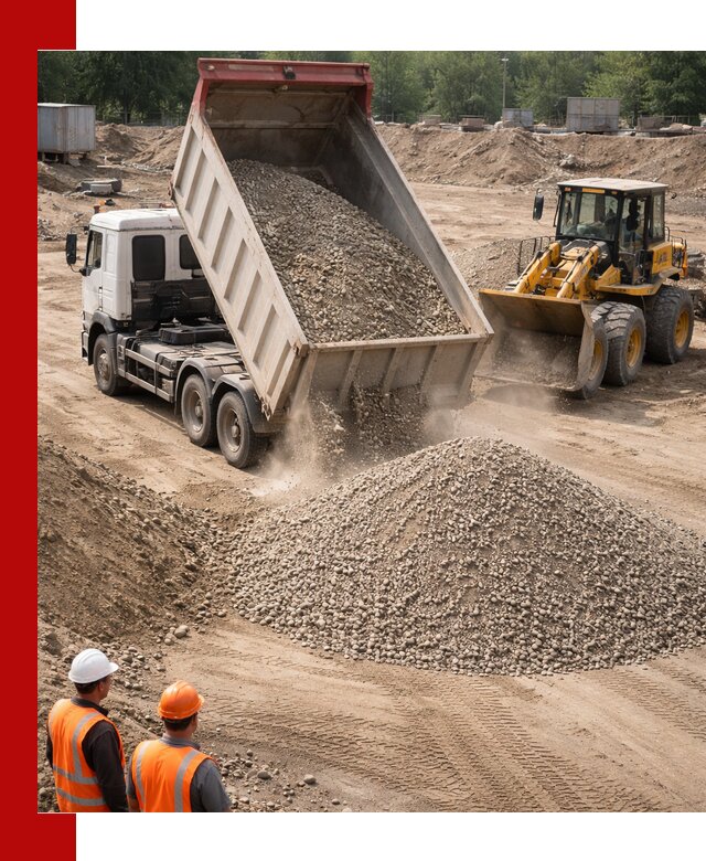 Щебень с песком (ЩГПС С2) с доставкой в Канаше