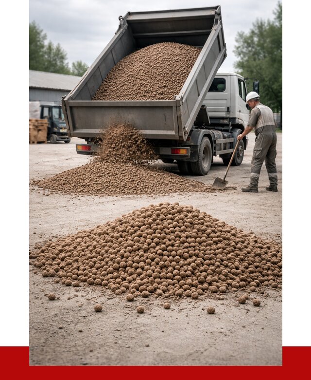 Керамзит с доставкой в Канаше от 4314 р. за м3 | ПРОНЕРУДКна