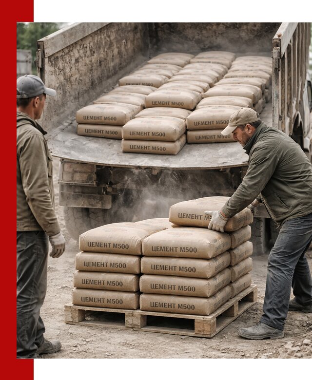 Цемент М500 с доставкой самосвалом в Канаше
