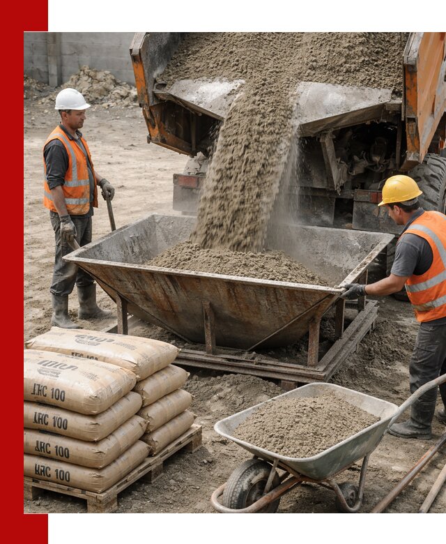 Доставка цементно-песчаной смеси М100 в Канаше