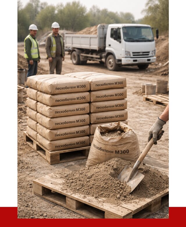Пескобетон М300 в Канаше с доставкой от 4776 р. за куб | ПРОНЕРУДКна