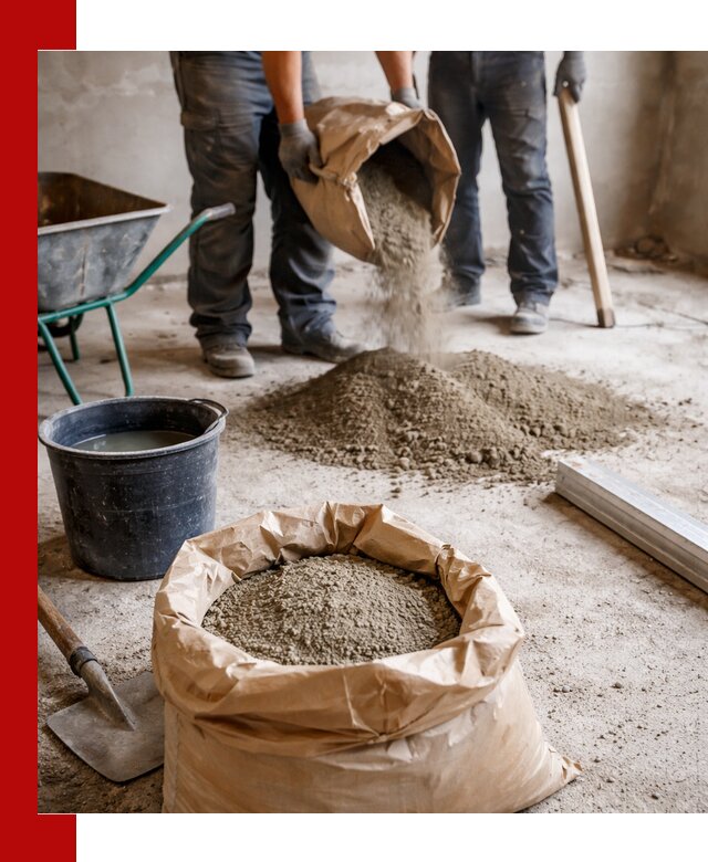 Доставка сухой смеси для стяжки в Канаше