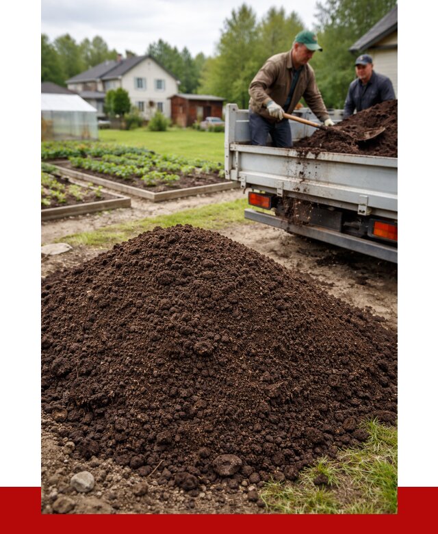 Плодородный грунт в Канаше с доставкой от 4314 р. | ПРОНЕРУДКна