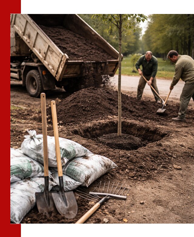 Грунт для посадки деревьев в Канаше — доставка и подготовка почвы