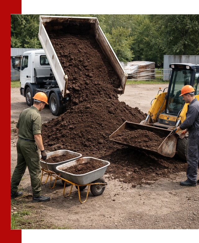 Доставка торфо-земляной смеси в Канаше для огорода и ландшафта