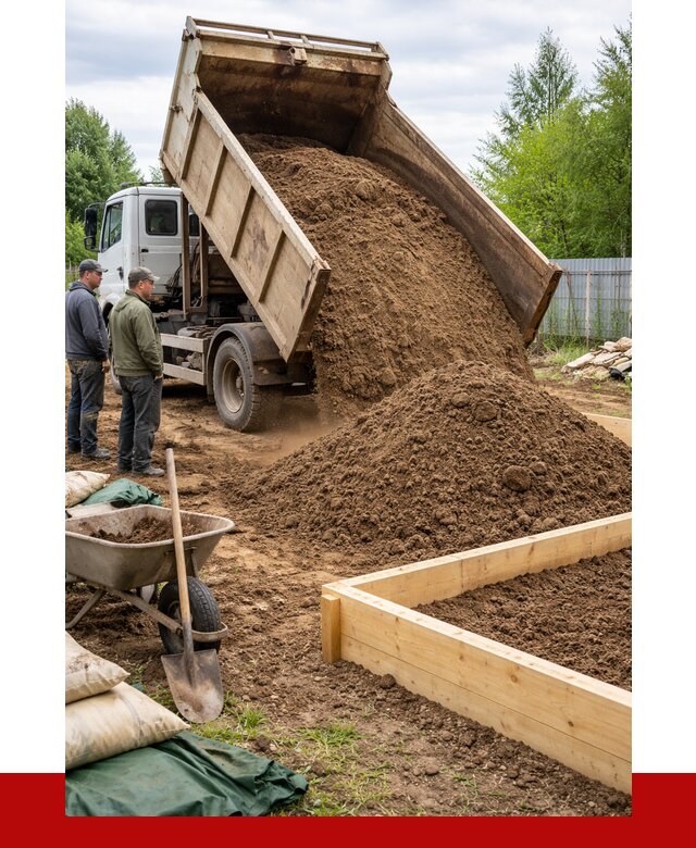 Торфо песчаная смесь в Канаше с доставкой от 1900 р. | ПРОНЕРУДКна