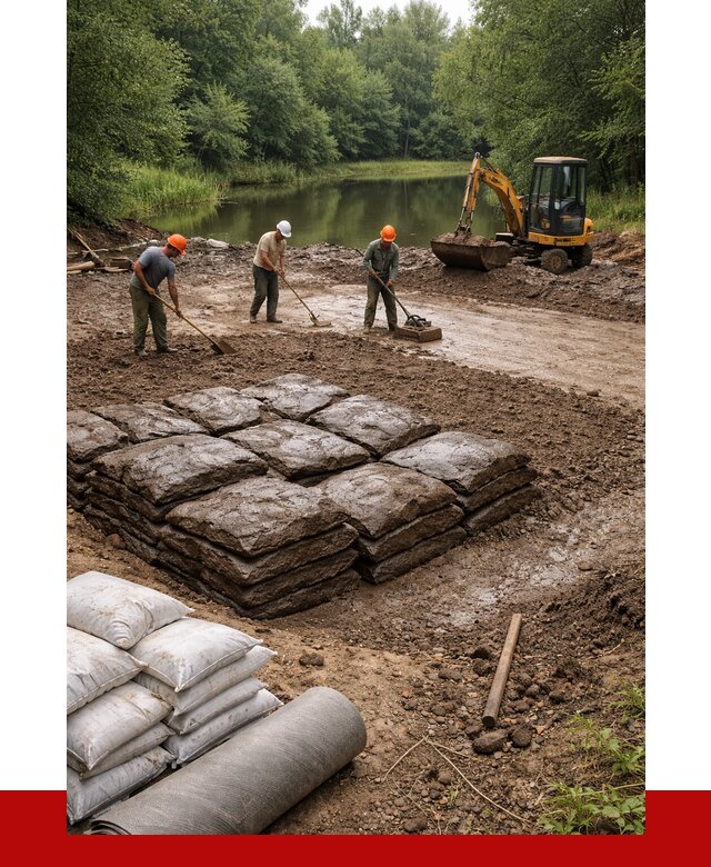 Купить глину для пруда в Канаше от 4622 р. с доставкой | ПРОНЕРУДКна