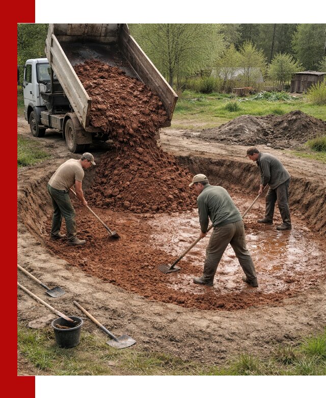 Купить качественную глину для пруда в Канаше