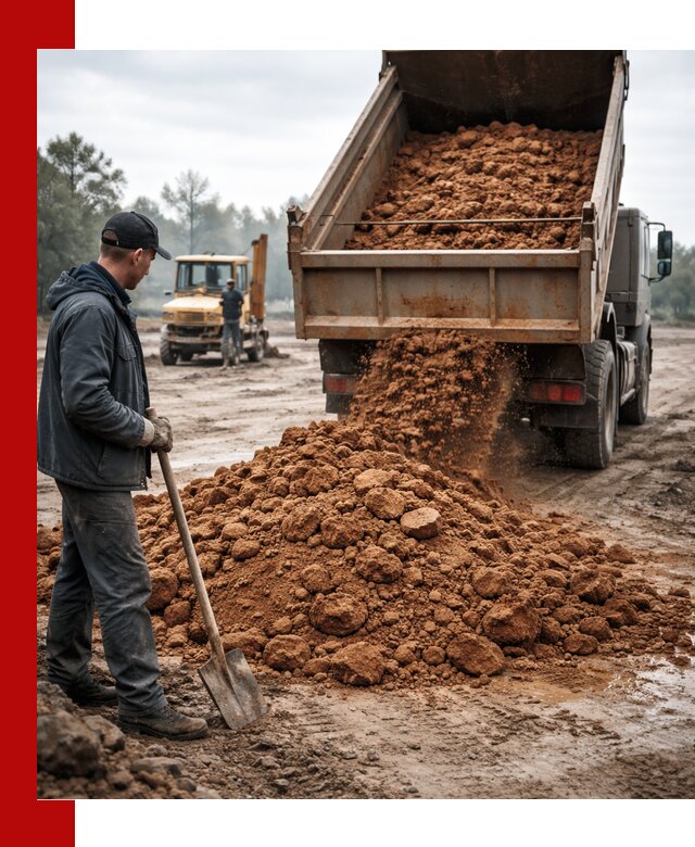 Глина для засыпки в Канаше с доставкой самосвалами