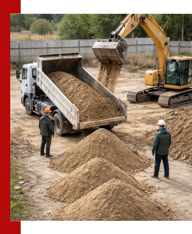Доставка супеси вагонными и автопартиями в Канаше