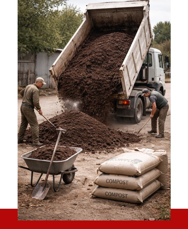 Купить компост в Канаше от 4314 р. за куб с доставкой | ПРОНЕРУДКна