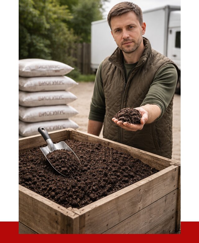 Купить биогумус в Канаше с доставкой от 8731 р. за куб | ПРОНЕРУДКна