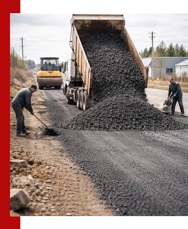 Асфальтовая крошка для дорог в Канаше — поставка и доставка