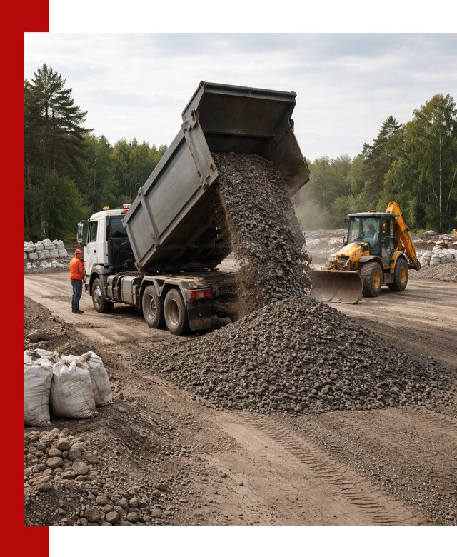 Доставка дробленого асфальта в Канаше для дорожных работ