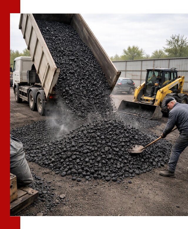 Доставка угля орех в Канаше оптом и в розницу