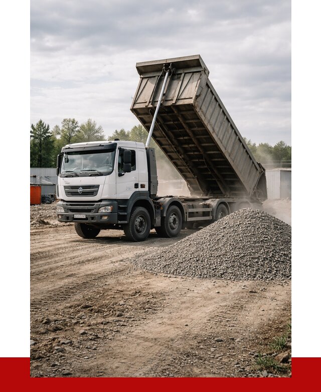 Доставка самосвалом 40 кубов в Канаше от 9245 р. | ПРОНЕРУДКна